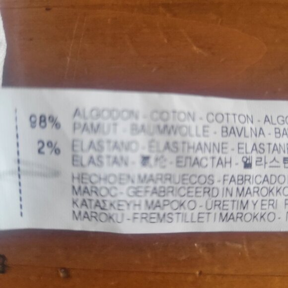 ZARA Women's Navy/White Polka Dot Skirt with Contrasting Waistband - Size M - Picture 11 of 11